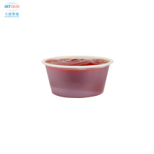 Sauce cups mini plastic cups with lids for sauces